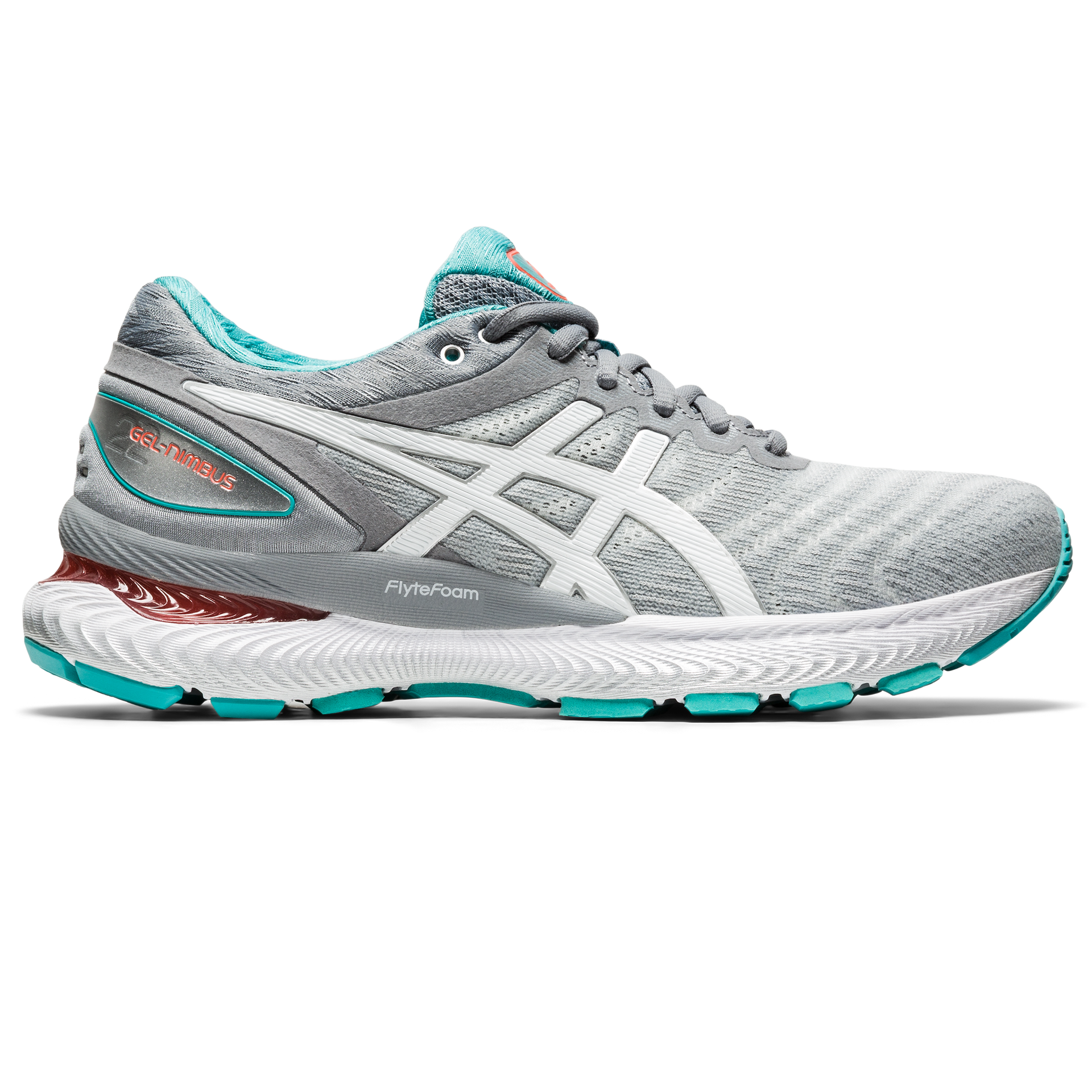 Asics Women s Gel Nimbus 22 Sheet Rock White Running Bath