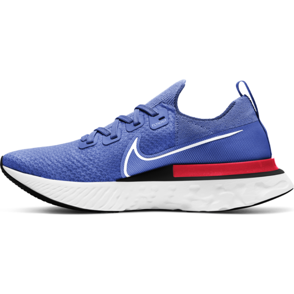 Nike Men's React Infinity Run Flyknit - Racer Blue/White/Bright Crimson/Black - Image 2
