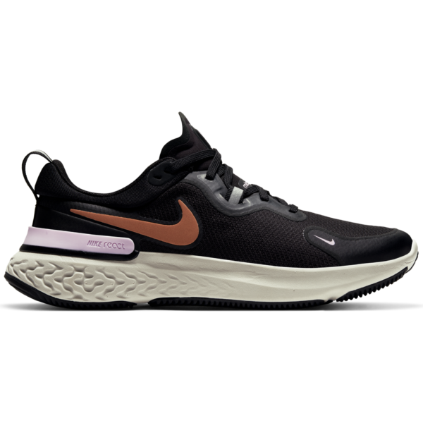 Nike Women's React Miler - Black/Metallic Copper-Lt Arctic Pink