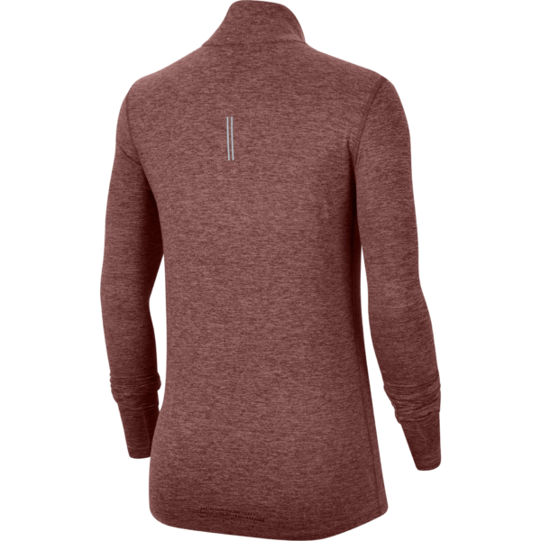 Nike Women's 1/2-Zip Trail Running Top - Claystone Red/Reflective Silver - Image 2