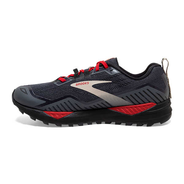 Brooks Men's Cascadia 15 GTX - Black/Ebony/Red - Image 2