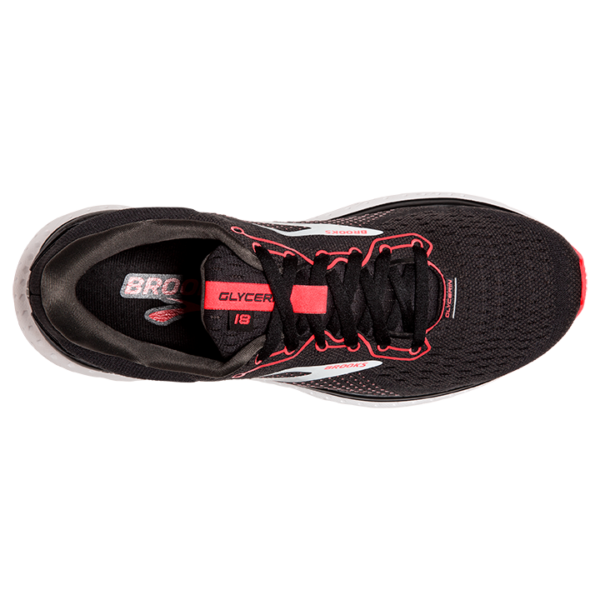 Brooks Women's Glycerin 18 - Black/Coral/White - Image 5