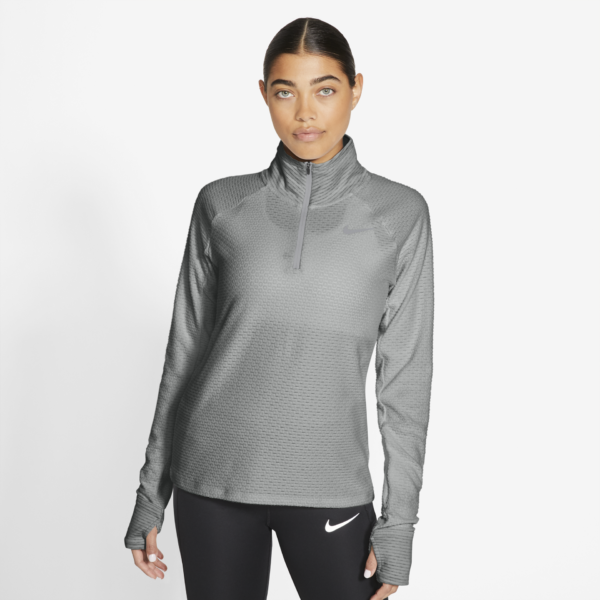 Nike Women's Sphere 1/2-Zip Running Top - Particle Grey/Htr/Reflective Silver - Image 3