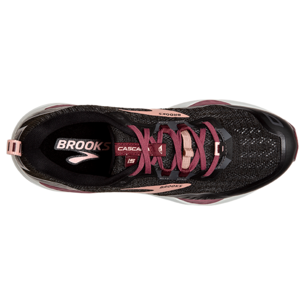 Brooks Women's Cascadia 15 - Black/Ebony/Coral Cloud - Image 5