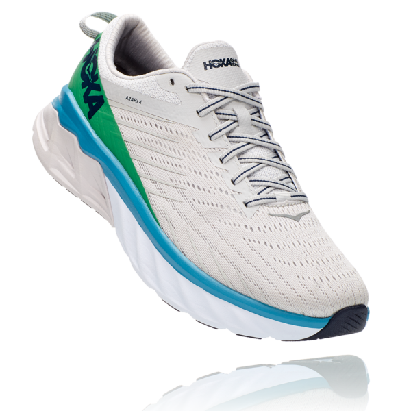 Hoka Men's Arahi 4 - Lunar Rock/Nimbus Cloud - Image 3