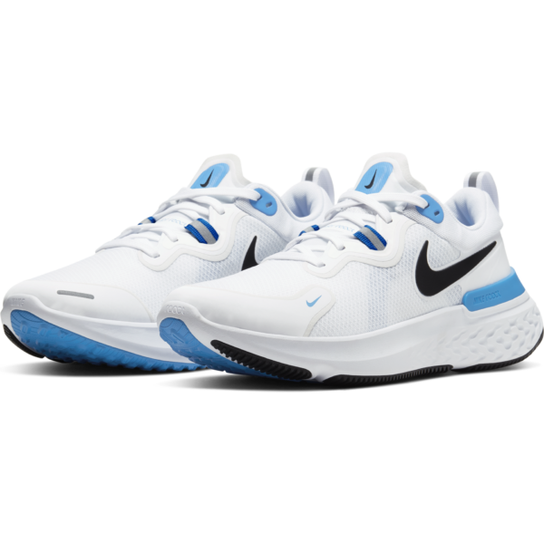 Nike Men's React Miler - White/Black/Photo Blue - Image 4