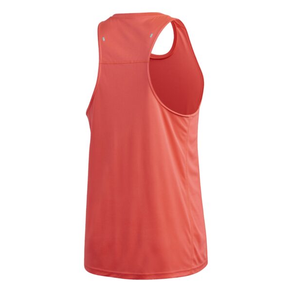 Adidas Men's Own the Run 3-Stripes PB Singlet - Signal Pink - Image 2