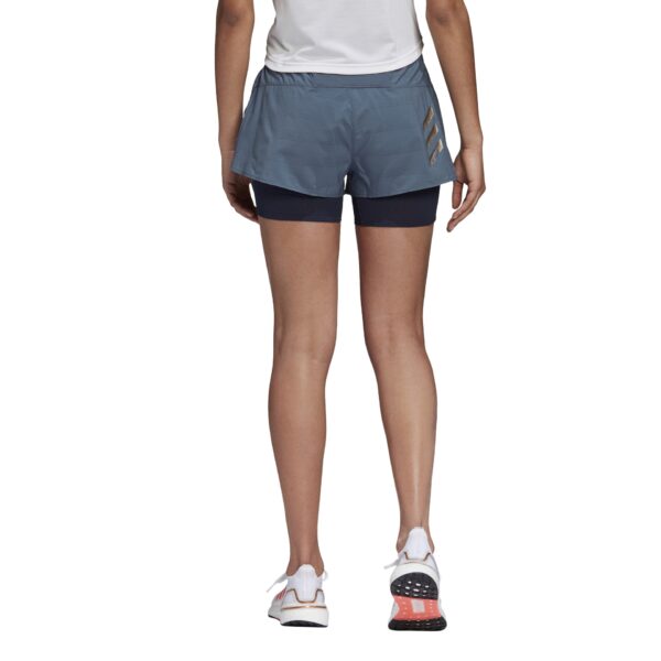 Adidas Women's HEAT.RDY Shorts - Legacy Blue - Image 4