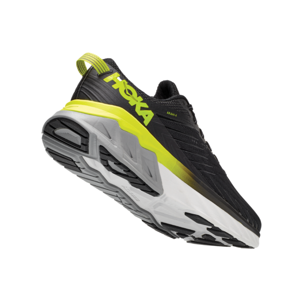 Hoka Men's Arahi 4 - Black/Evening Primrose - Image 5