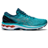 Asics Women's Gel-Kayano 27 - Techno Cyan/Sunrise Red