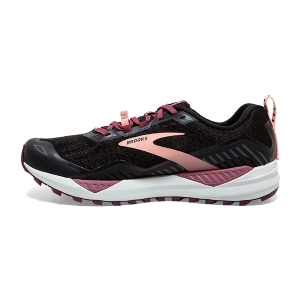 Brooks Women's Cascadia 15 - Black/Ebony/Coral Cloud - Image 2