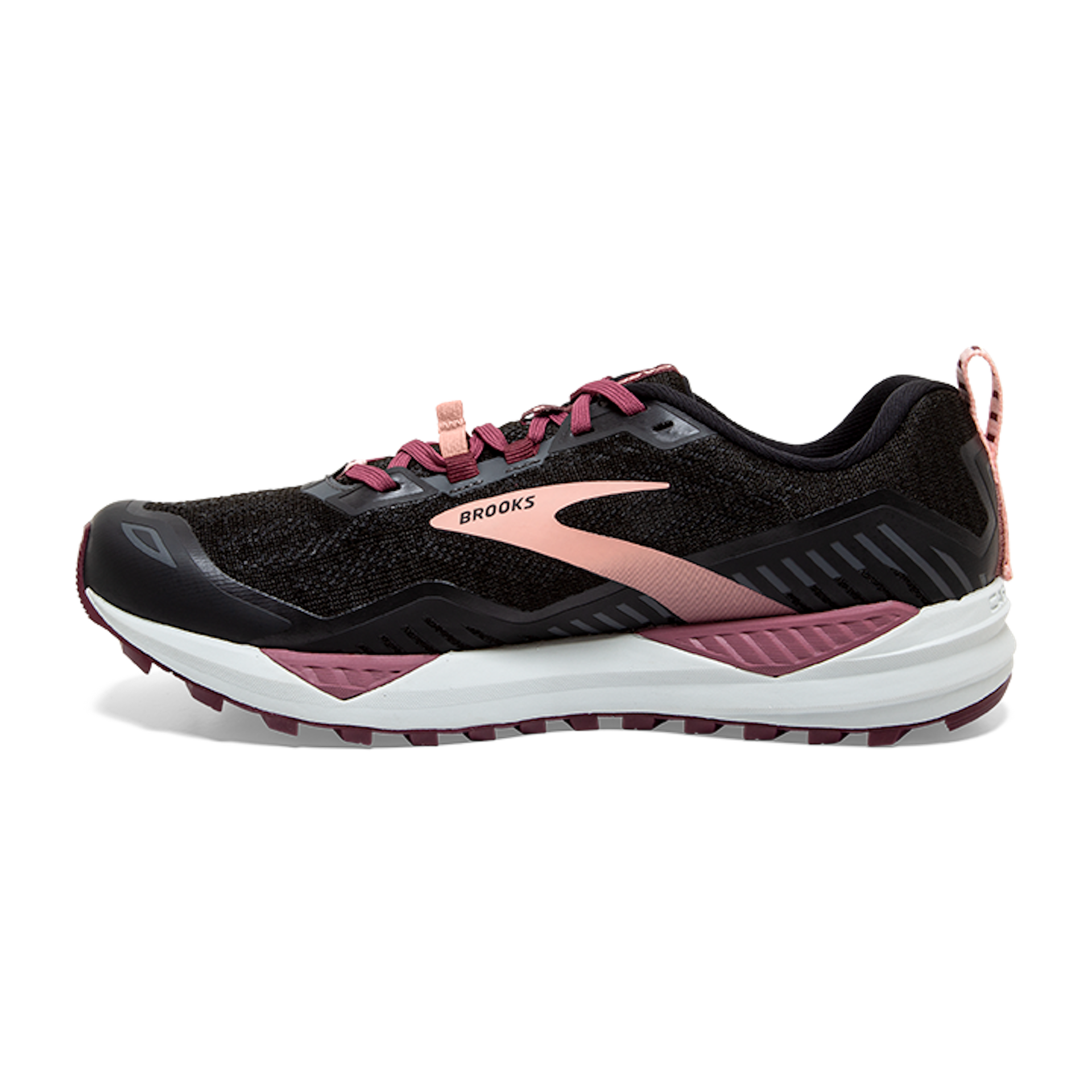 Brooks Women's Cascadia 15 - Black/Ebony/Coral Cloud - Running Bath