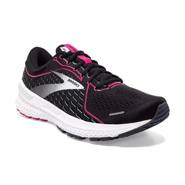 Brooks Women's Adrenaline GTS 21 - Black/Raspberry/ Sorbet/Ebony - Image 3