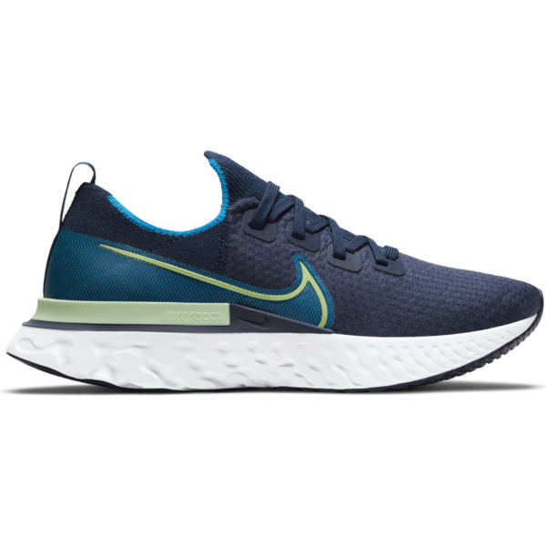 Nike Men's React Infinity Run Flyknit - College Navy/Cucumber Calm-Blue Orbit