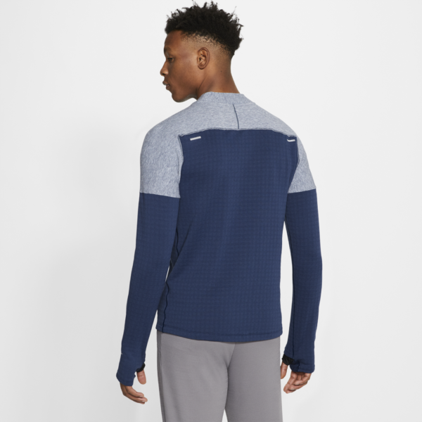 Nike Men's Run Division Sphere Wool Running Top - Midnight Navy/Reflective Silver - Image 4