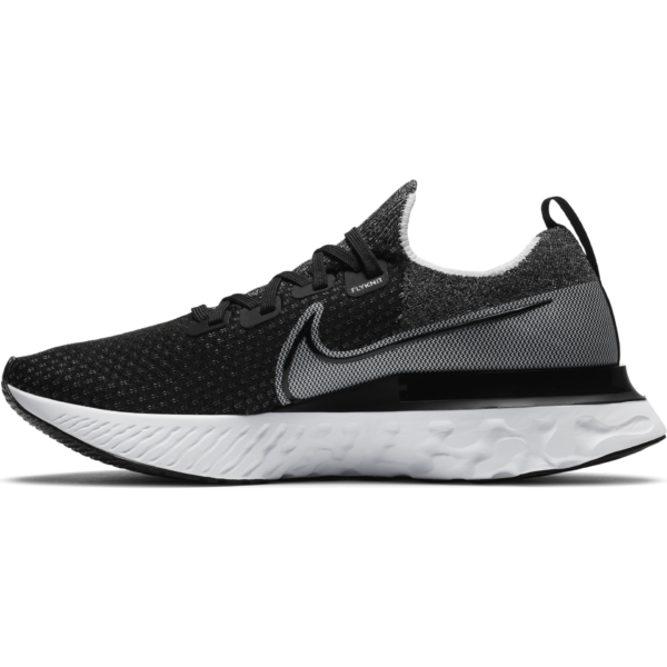 Nike Men's React Infinity Run Flyknit - Black/Black-White - Image 5