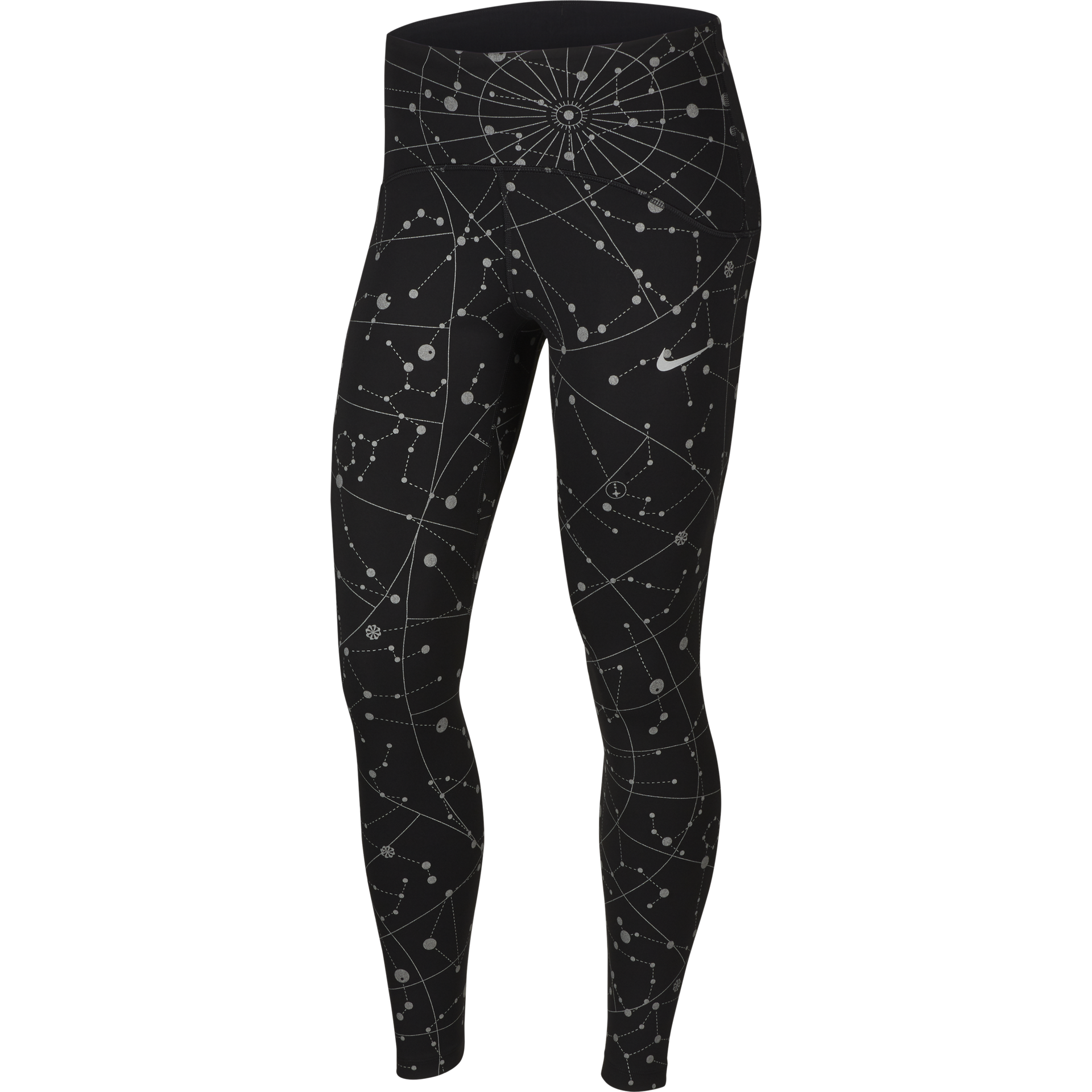 Nike Running tights FAST in black/ silver