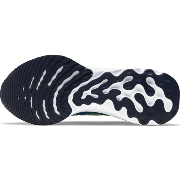 Nike Men's React Infinity Run Flyknit - College Navy/Cucumber Calm-Blue Orbit - Image 3