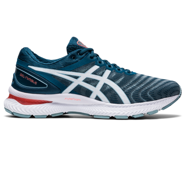 Asics Men s Gel Nimbus 22 Light Steel Magnetic Blue Running Bath