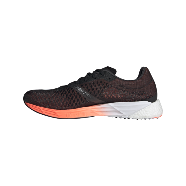 Adidas Men's adizero PRO - Core Black/Ftwr White/Signal Coral - Image 2