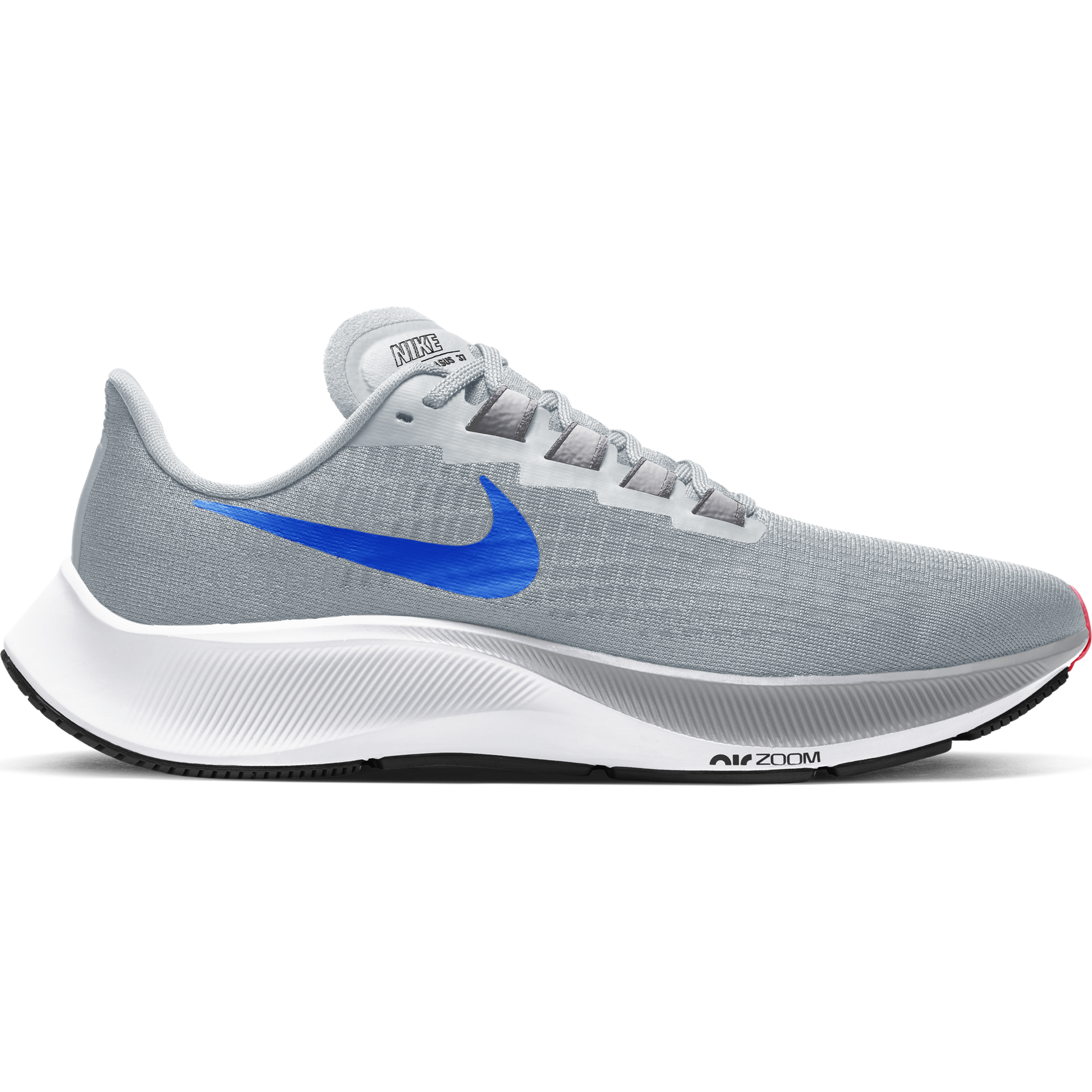 Nike Men’s Air Zoom Pegasus 37 – Pure Platinum/Racer Blue-Wolf Grey ...