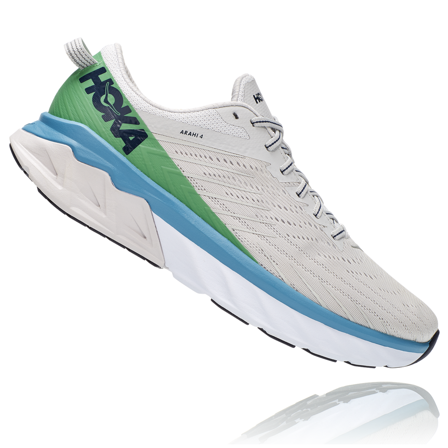 Hoka Men's Arahi 4 Lunar Rock/Nimbus Cloud Running Bath