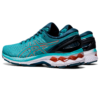 Asics Women's Gel-Kayano 27 - Techno Cyan/Sunrise Red - Image 4