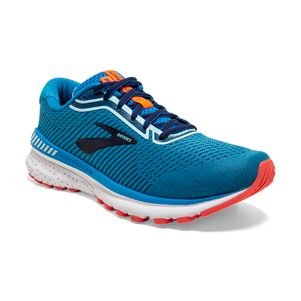 Brooks Women's Adrenaline GTS 20 - Blue/Navy/Coral - Image 3