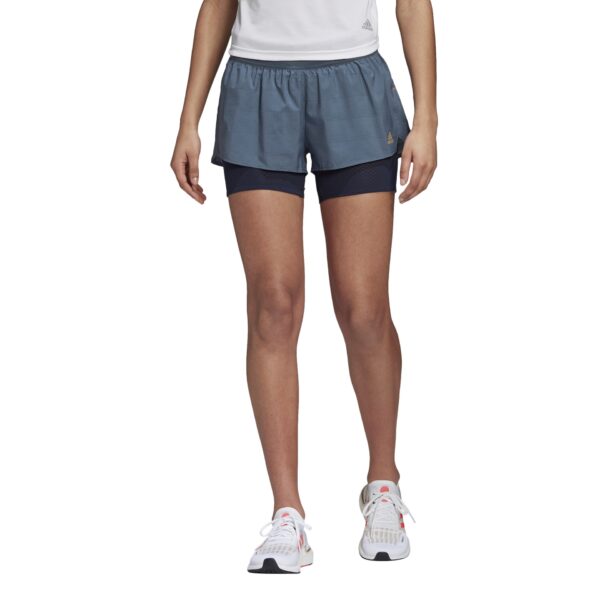 Adidas Women's HEAT.RDY Shorts - Legacy Blue - Image 3