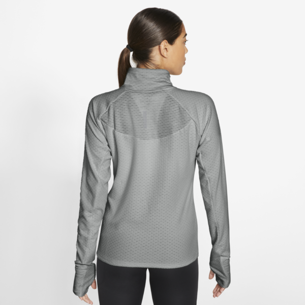 Nike Women's Sphere 1/2-Zip Running Top - Particle Grey/Htr/Reflective Silver - Image 4