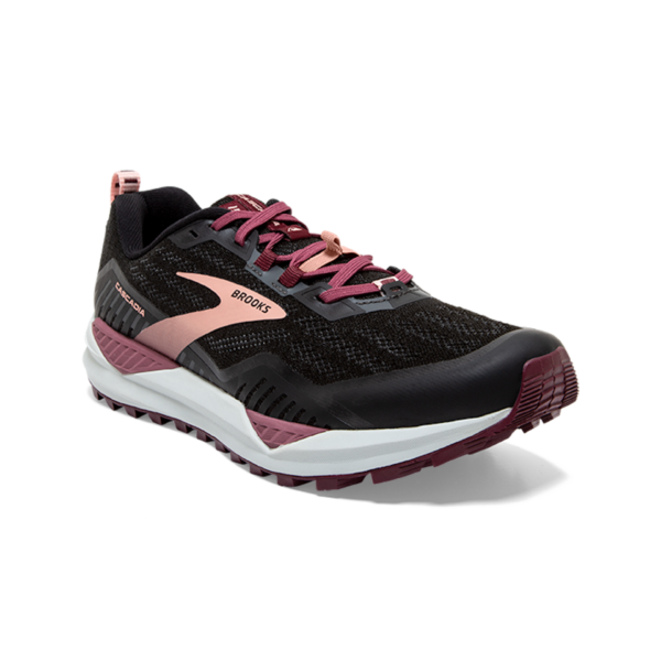 Brooks Women's Cascadia 15 - Black/Ebony/Coral Cloud - Image 3