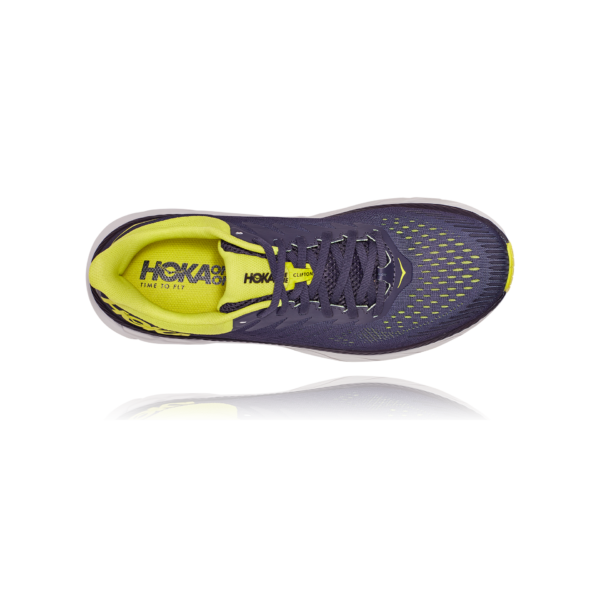Hoka One One Men's Clifton 7 - Odyssey Grey/Evening Primrose - Image 7