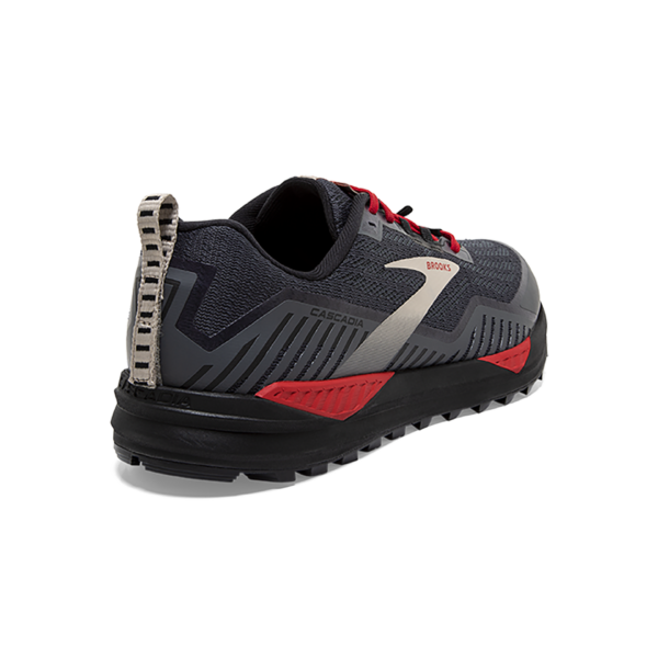 Brooks Men's Cascadia 15 GTX - Black/Ebony/Red - Image 4