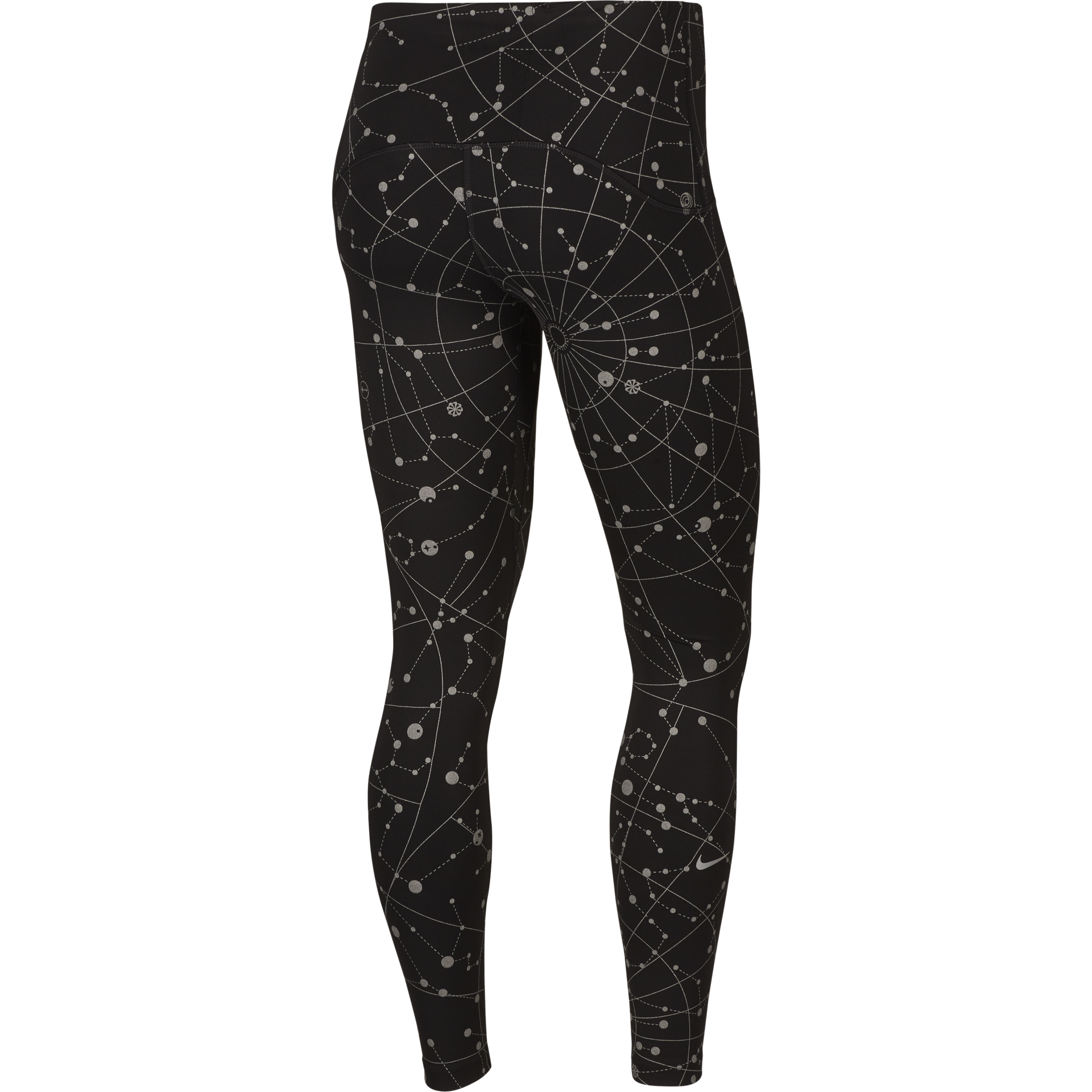Nike Speed Flash Women s 7 8 Running Tights Black Reflective