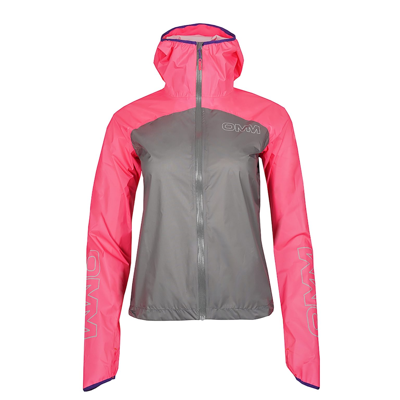 OMM Women's Halo Jacket Pink/Grey Running Bath