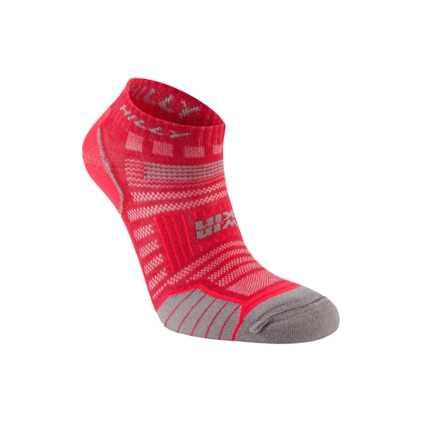 Hilly Women's TwinSkin Socklet - Magenta/Grey Marl - Image 2