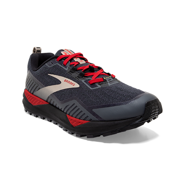 Brooks Men's Cascadia 15 GTX - Black/Ebony/Red - Image 3