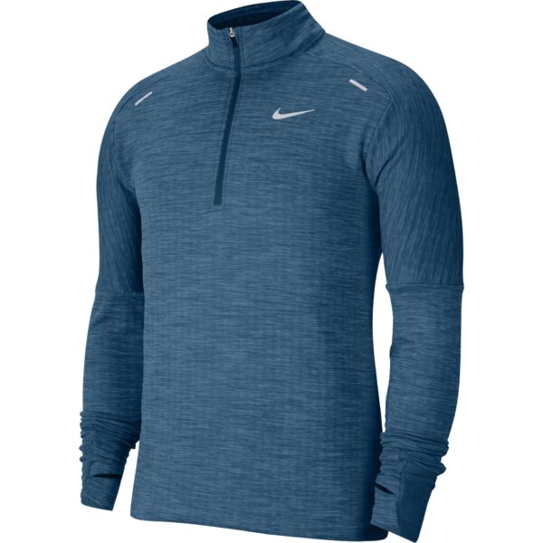 Nike Men's Sphere 1/2-Zip Running Top - Dark Teal/Heather/Reflective Silver