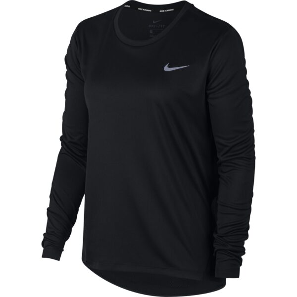 Nike Women's Miler Top - Black/Reflective Silver