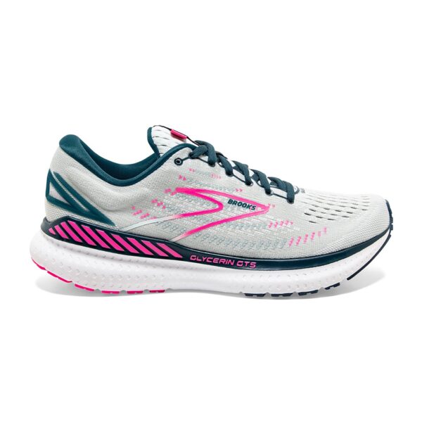 Brooks Women's Glycerin GTS 19 - Ice Flow/Navy/Pink