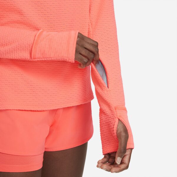 Nike Women's Sphere 1/2-Zip Running Top - Bright Mango/Reflective Silver - Image 8