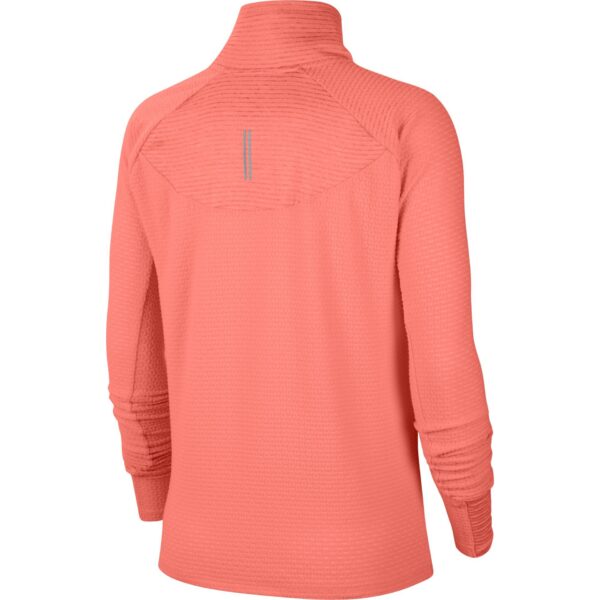 Nike Women's Sphere 1/2-Zip Running Top - Bright Mango/Reflective Silver - Image 2