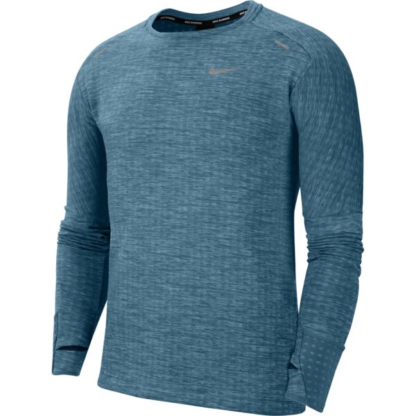 Nike Men's Sphere Crew Top - Dark Teal/Heather/Reflective Silver