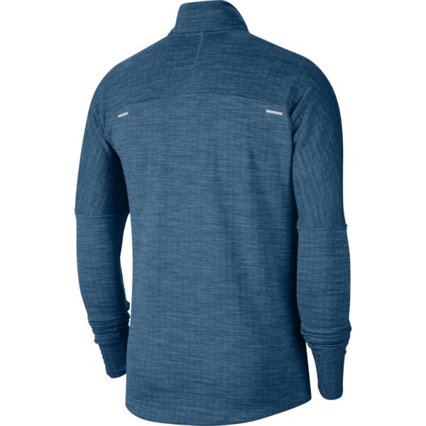 Nike Men's Sphere 1/2-Zip Running Top - Dark Teal/Heather/Reflective Silver - Image 2