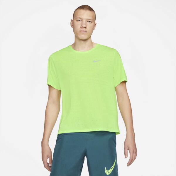 Nike Men's Miler Top - Ghost Green/Reflective Silver - Image 3