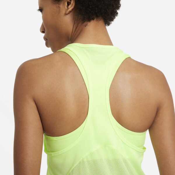 Nike Women's Miler Singlet - Barely Volt/Reflective Silver - Image 7