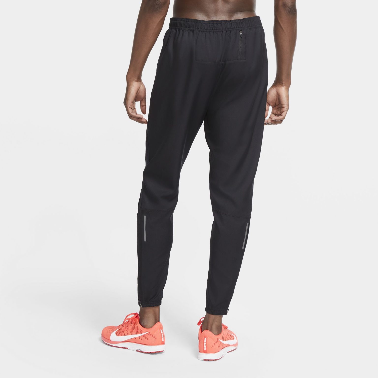 Nike Men's Essential Woven Running Pants - Black/Black/Reflective ...