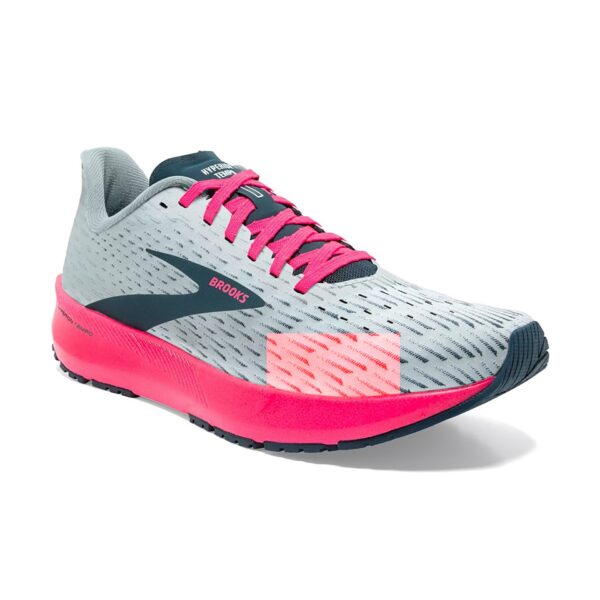 Brooks Women's Hyperion Tempo - Ice Flow/Navy/Pink - Image 3