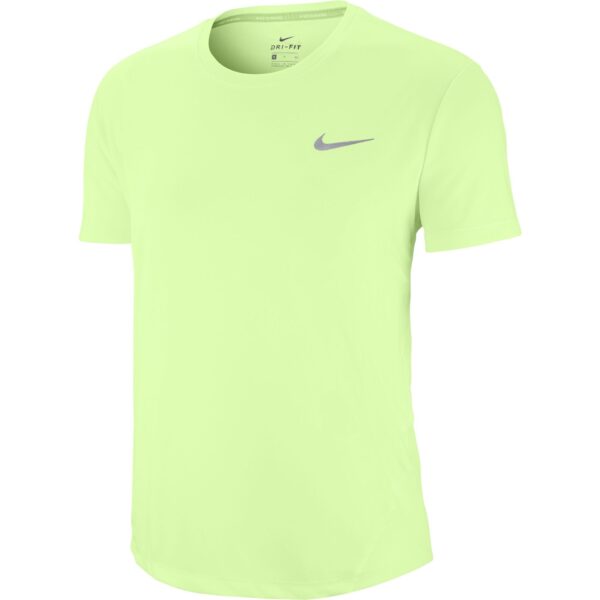 Nike Women's Miler Short Sleeve Top - Barely Volt/Reflective Silver