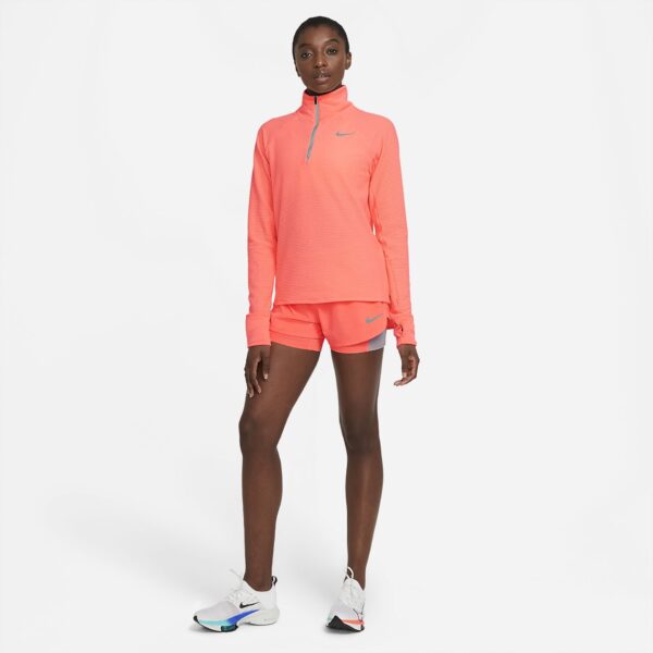 Nike Women's Sphere 1/2-Zip Running Top - Bright Mango/Reflective Silver - Image 10